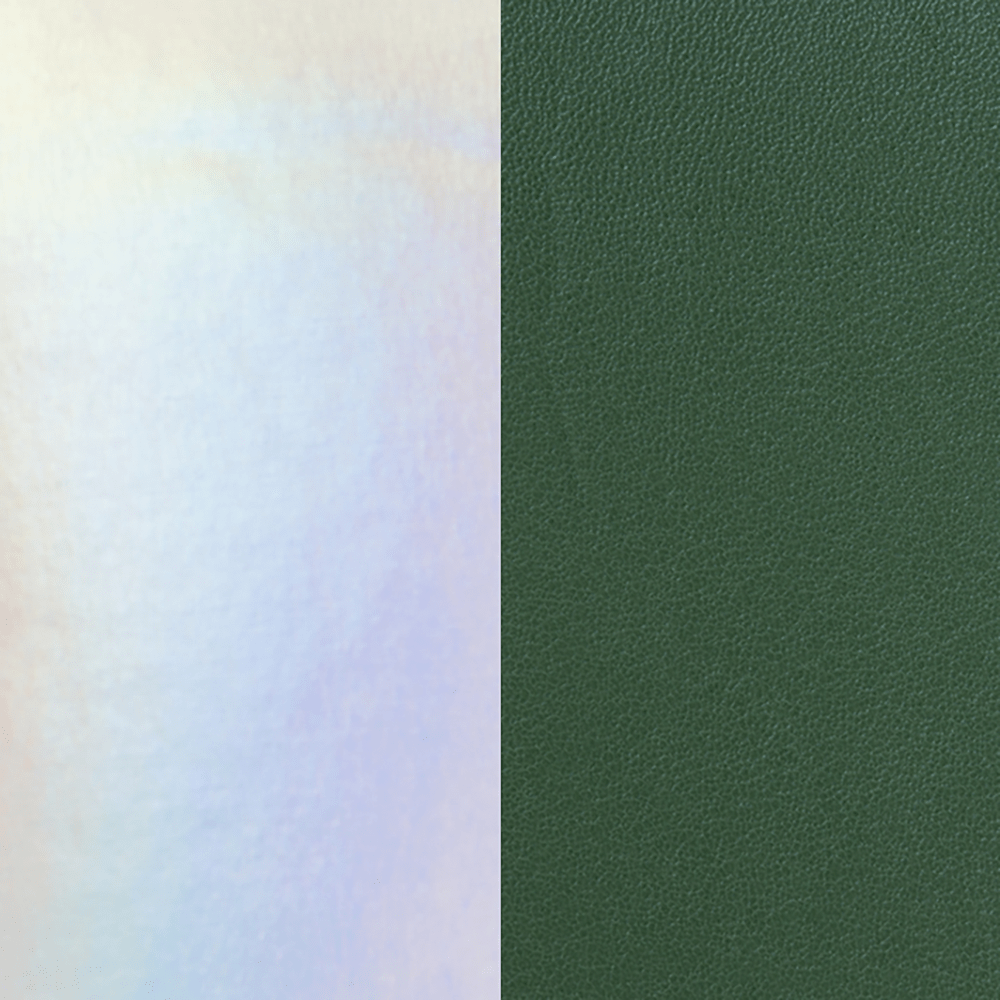 cuir-manchettes-irise-argent-vert-manchette-1