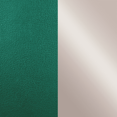 cuir-colliers-vert-bouteille-gris-vernis