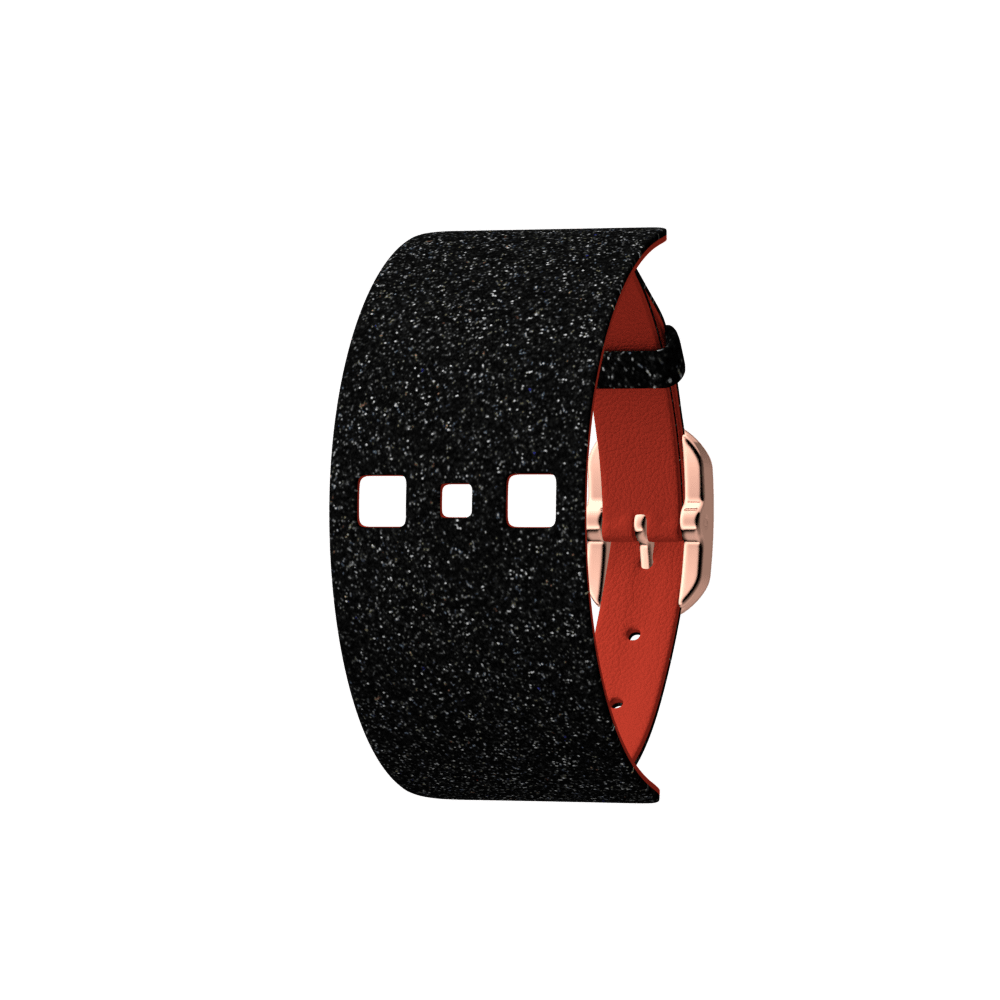 black-glitter-red-single-wrap-leather-strap-rose-gold-finish-buckle-le_simple_tour-1