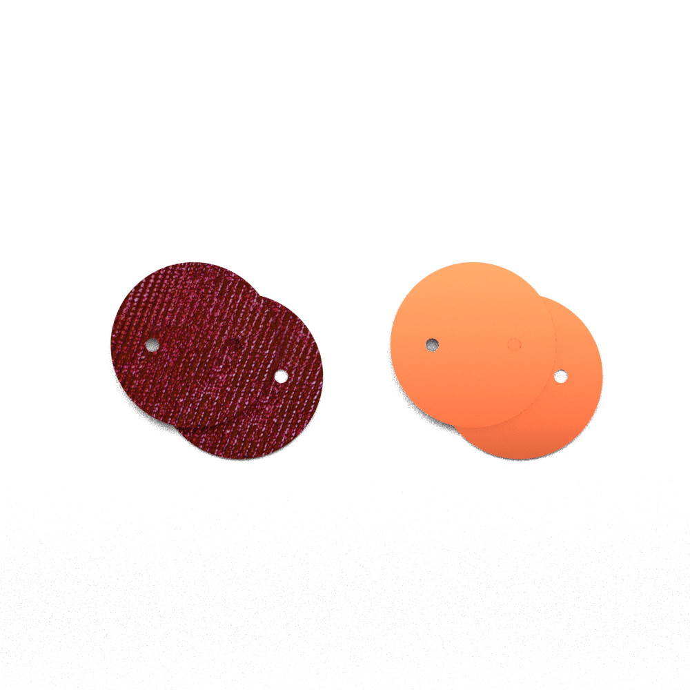 cuir-boucles-d-oreilles-rouge-lurex-orange-metal-pendantes-1