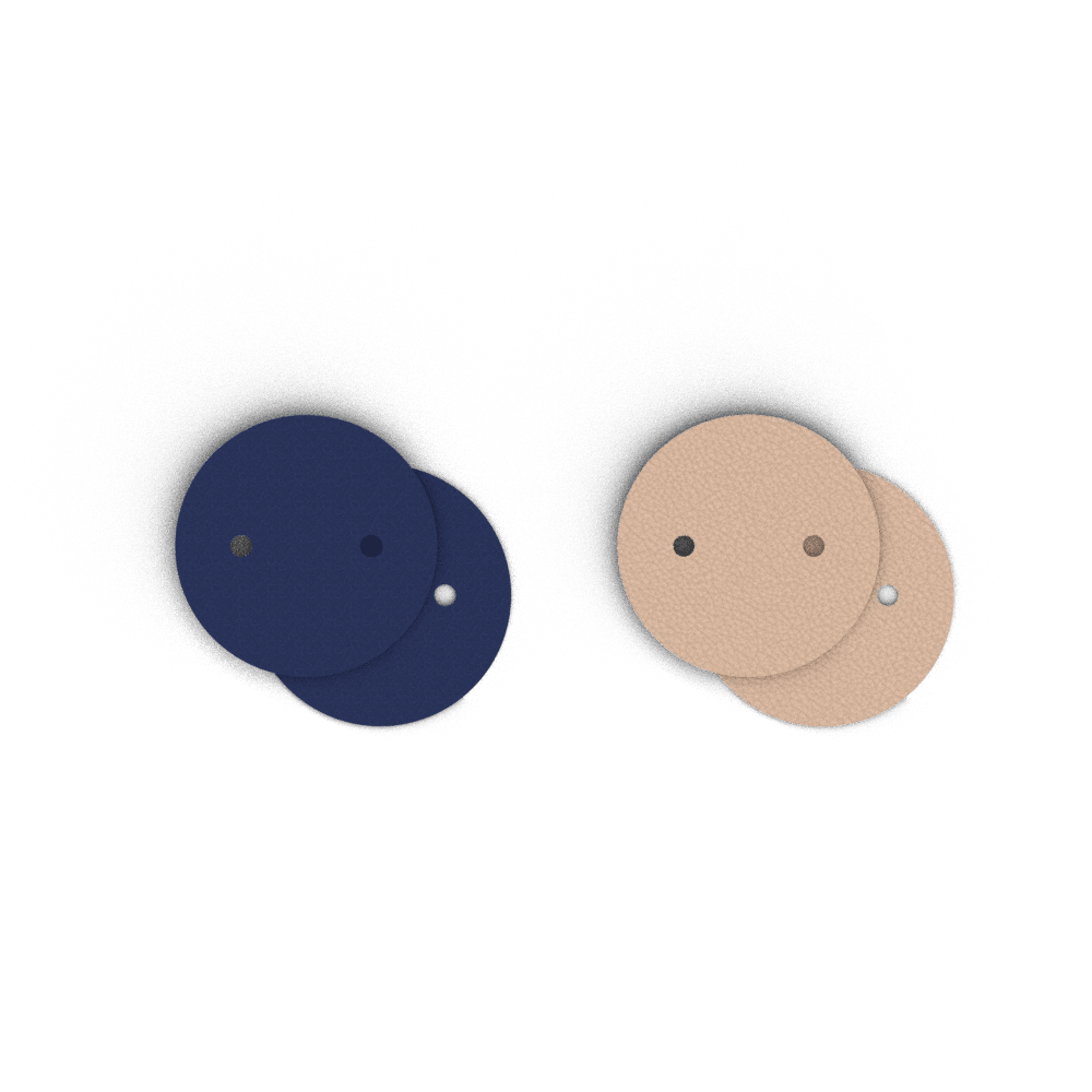 cuir-boucles-d-oreilles-denim-peche-blanche-pendantes-1