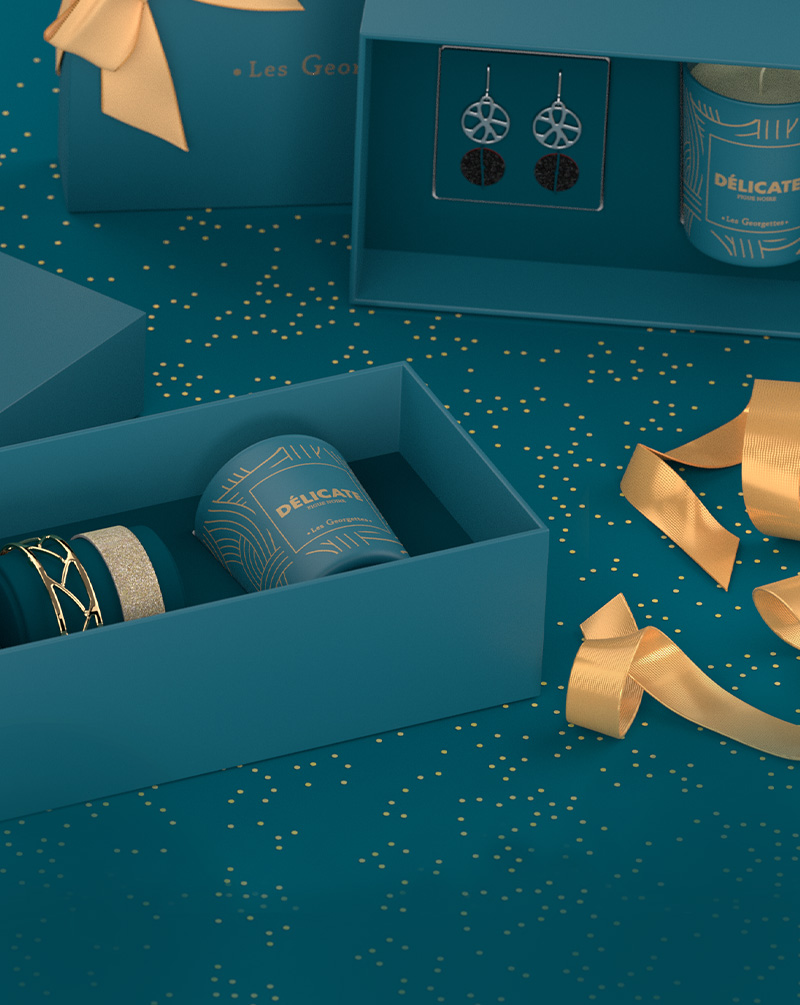 Les Georgettes Coffrets Bijoux, Coffrets Bougies, Cadeaux pour Noël