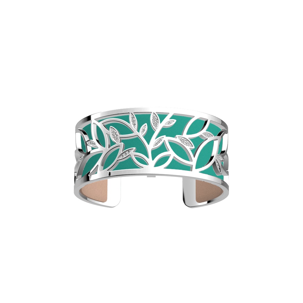 manchette-arbre-de-vie-argentee-25mm-cuir-nude-aquatic