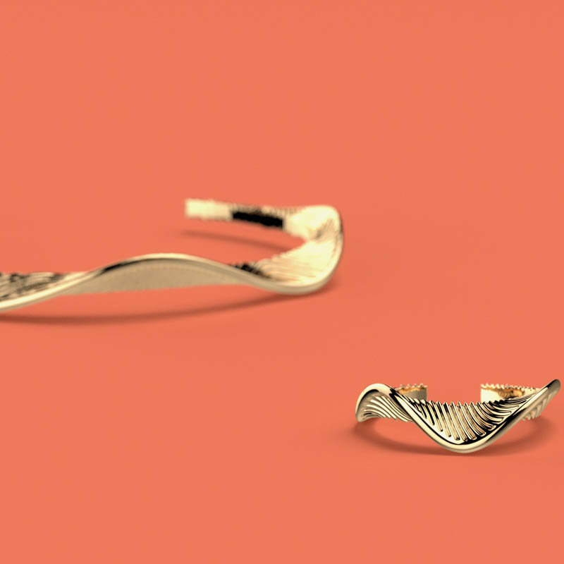 New-Les-Cadettes-Rings-Bangle-Retro-Cool