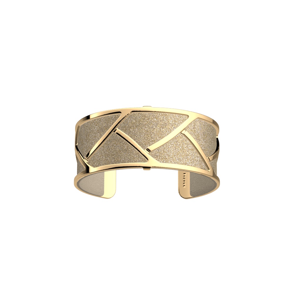 manchette-tresse-25mm-cuir-creme-paillete